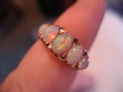 5-stone opal ring