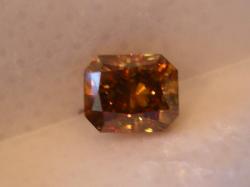 Natural Fancy Deep Brown-Orange Diamond