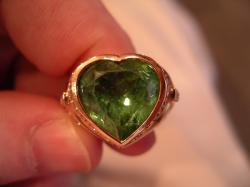 Gem & Diamond ring signed:'REPOSSI'